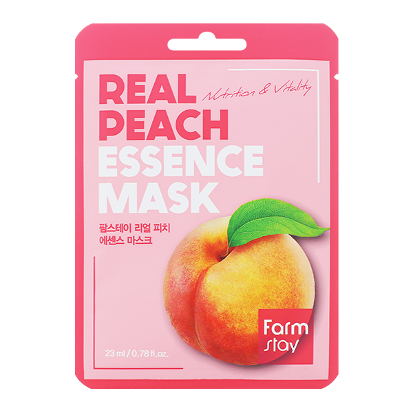 FARM STAY Real Peach Essence Mask Тканевая маска с экстрактом персика FARM STAY Real Peach Essence Mask Тканевая маска с экстрактом персика