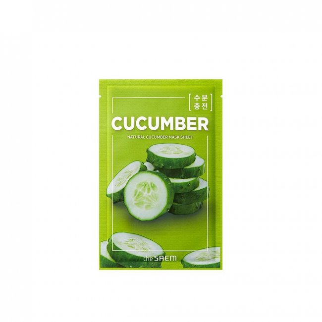 THE SAEM Natural Cucumber Mask Sheet Маска на тканевой основе для лица с экстрактом огурца THE SAEM Natural Cucumber Mask Sheet Маска на тканевой основе для лица с экстрактом огурца
