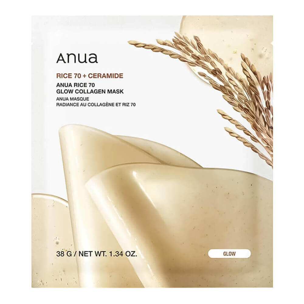 ANUA Rice 70 Glow Collagen Mask Маска коллагеновая питательная ANUA Rice 70 Glow Collagen Mask Маска коллагеновая питательная