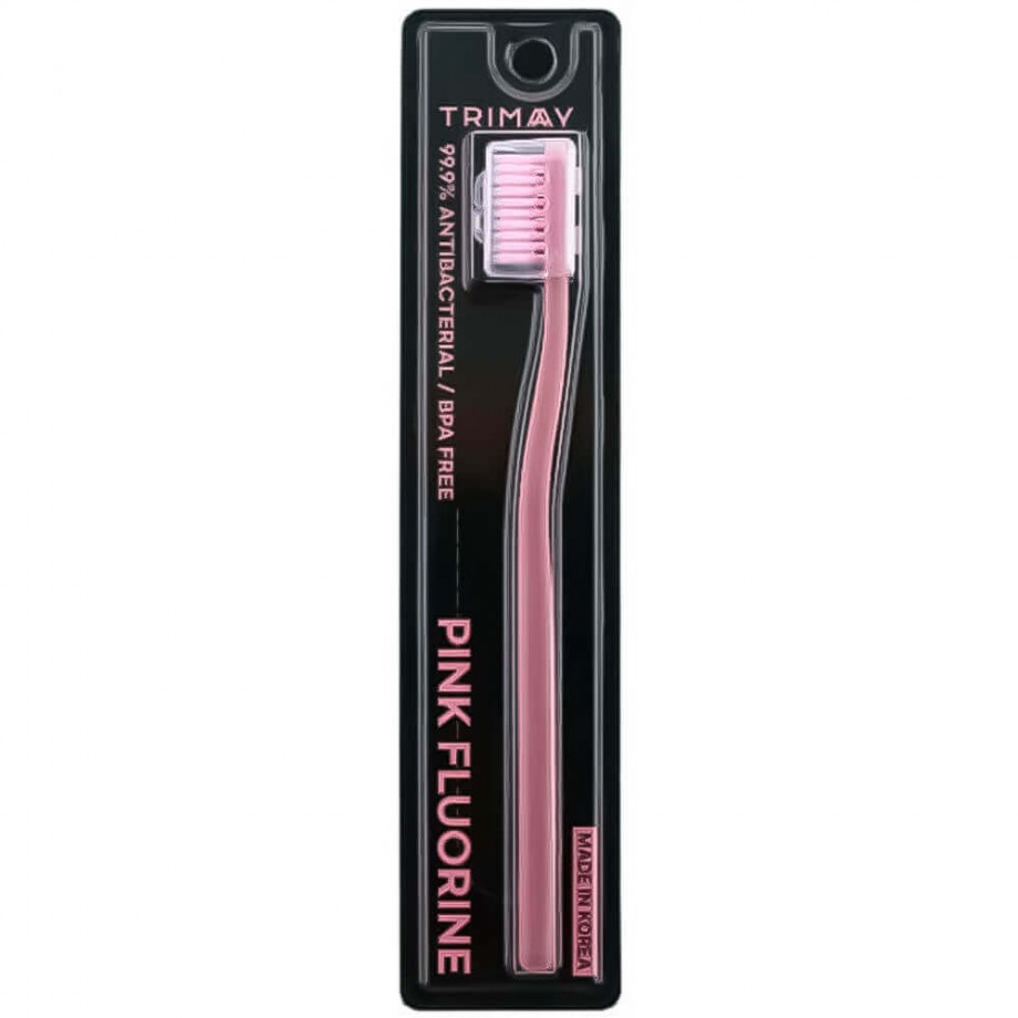 TRIMAY Pink Fluorine Toothbrush Антибактериальная зубная щётка с напылением из фтора TRIMAY Pink Fluorine Toothbrush Антибактериальная зубная щётка с напылением из фтора